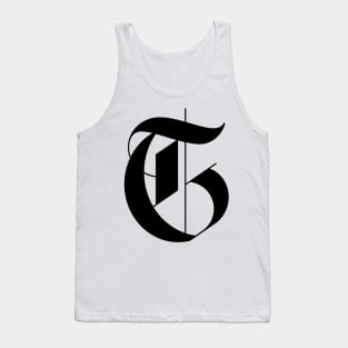 Gothic Letter T Tank Top